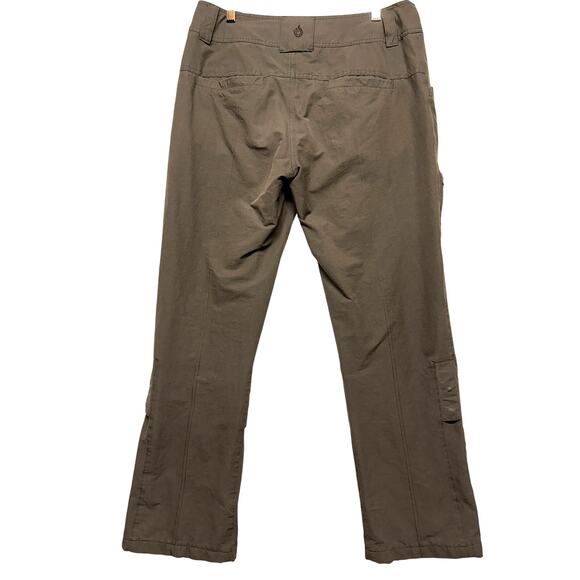 Isis Women's Trekking Roll-up Army Green Pants Sz 10 Cargo Utility Hiking - Picture 2 of 16